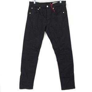 Alexander McQueen Slim Straight Denim Jeans Mens Size 46 US Small Black NEW
